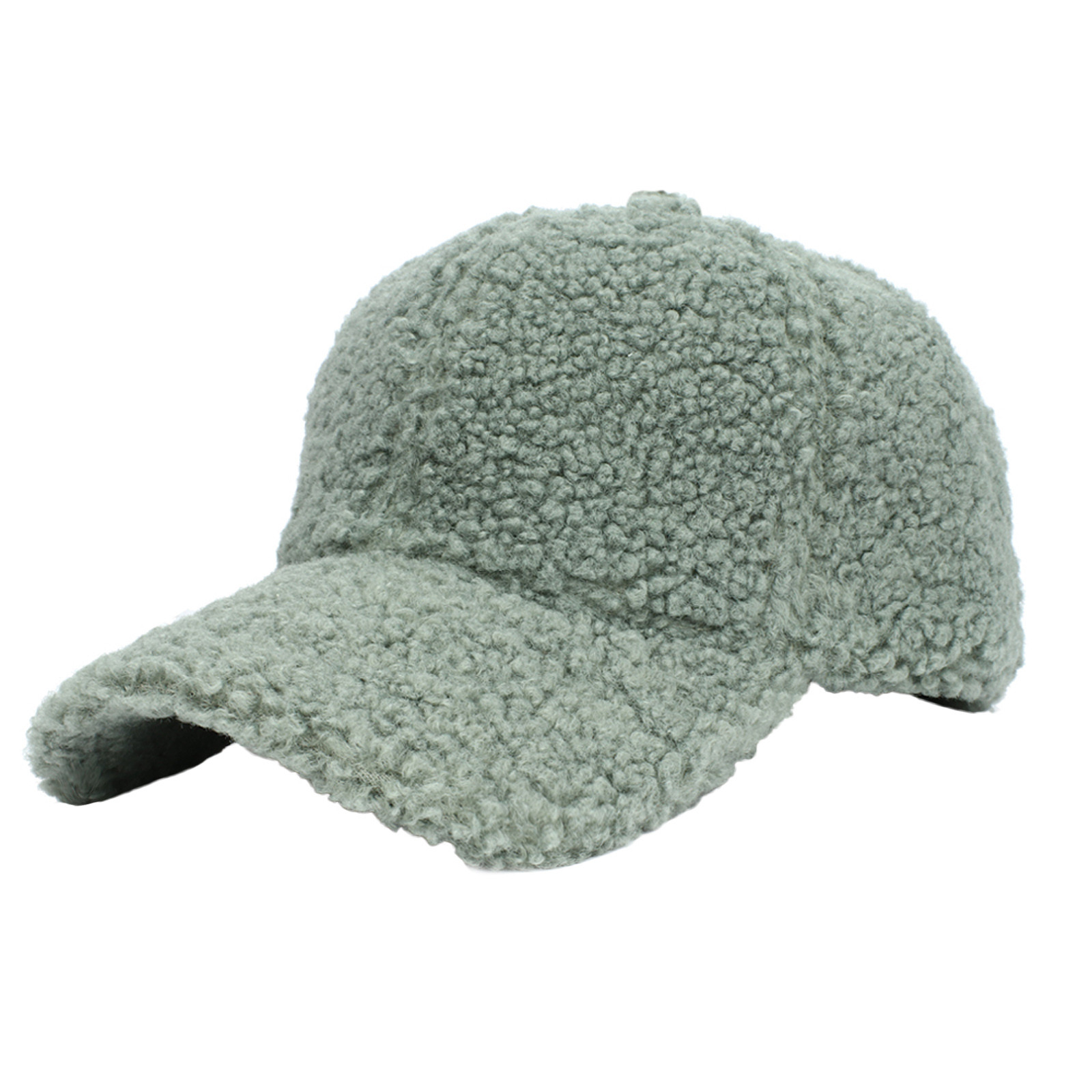 thumbnail image 2 of Gorra de béisbol unisex de imitación de lana de cordero - Gorro de invierno ajustable y cálido - Circunferencia de la cabeza de 58-63 cm para actividades al aire libre, 2 of 4